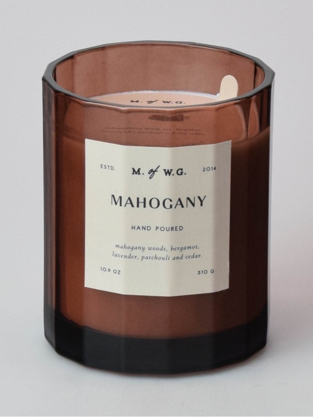 Makers of Wax Goods Mahogany Scented Candle